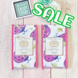 ‼️CLEARANCE SALE‼️ Mellanni Ladybug Print Toddler Pillowcases Set X4 NEW